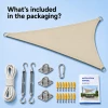Triangle Shade Sail - Beige - 6
