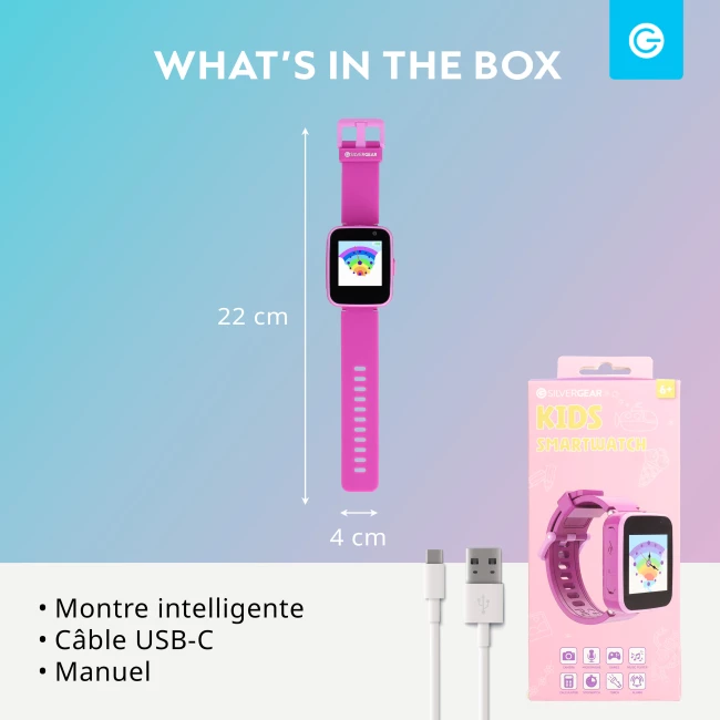Montre Intelligente pour Enfants - Rose