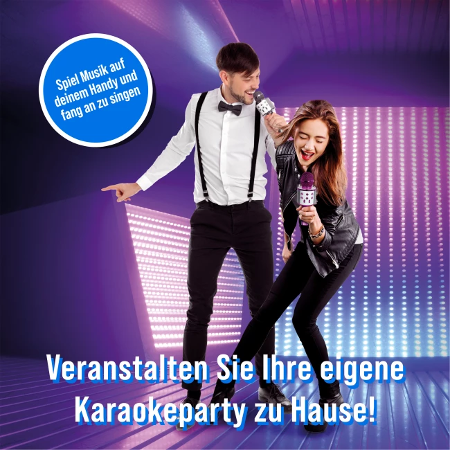 Karaoke-Mikrofon Drahtlos - Roségold