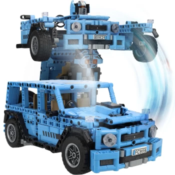 Building Blocks Set Robot Car - Blue