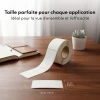 Recharges Imprimante d'étiquettes Fichero - 14 x 50mm - Blanc et Transparent - 6 Rouleaux d'étiquettes - 3