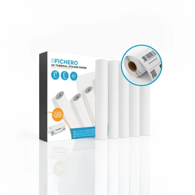 Thermopapier - 5× Stickerpapier in A5