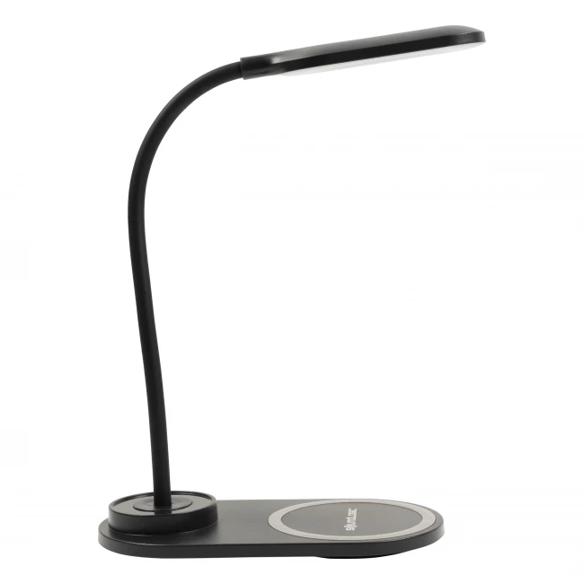LED Desk Lamp with Phone Charger - Black