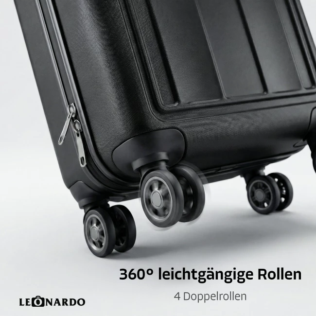 Handgepäckkoffer - 52×35,5×20 - Schwarz
