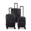 3-Piece Luggage Set - Black - 1