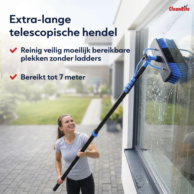 Telescopische Wasborstel - 7 meter