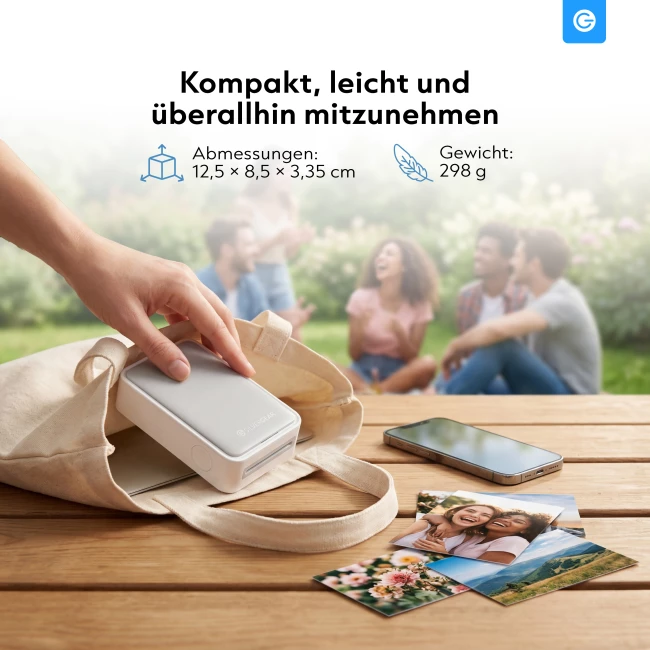 Mini Fotodrucker - Kombi-Angebot mit 70 Fotoblättern
