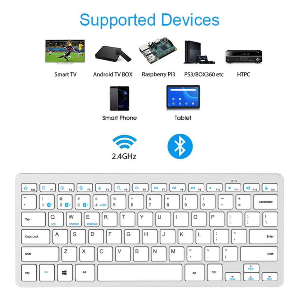 Kabellose Multi-Device Tastatur - Qwerty - 5