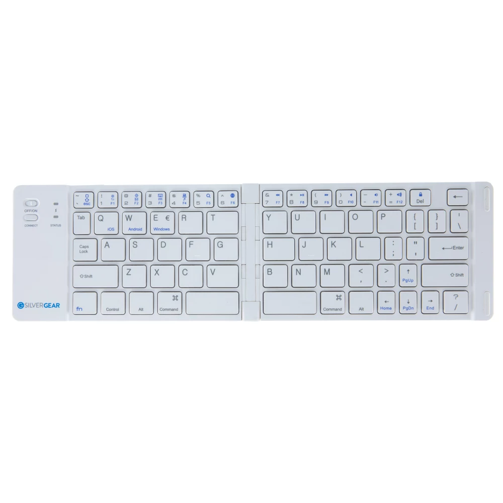 Foldable Bluetooth Keyboard - White - 5