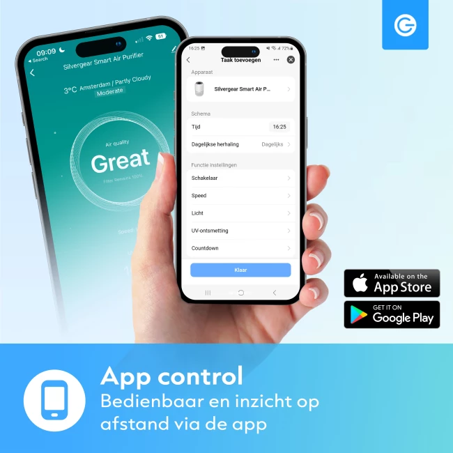 Slimme Luchtreiniger Pro met App