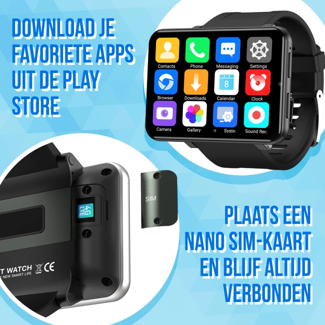 Smartwatch XL - Zwart - 16GB