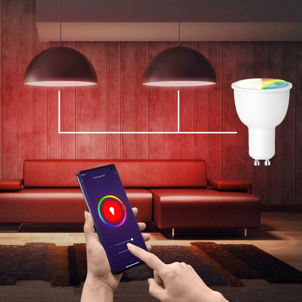 Lampe LED intelligente WiFi GU10 - 1 pièce