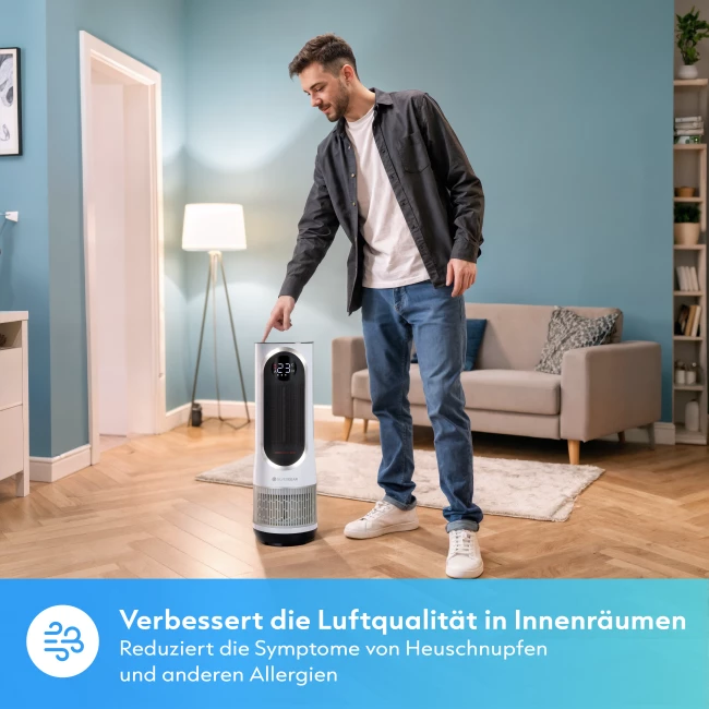 Luftreiniger mit Heizfunktion und Ventilator